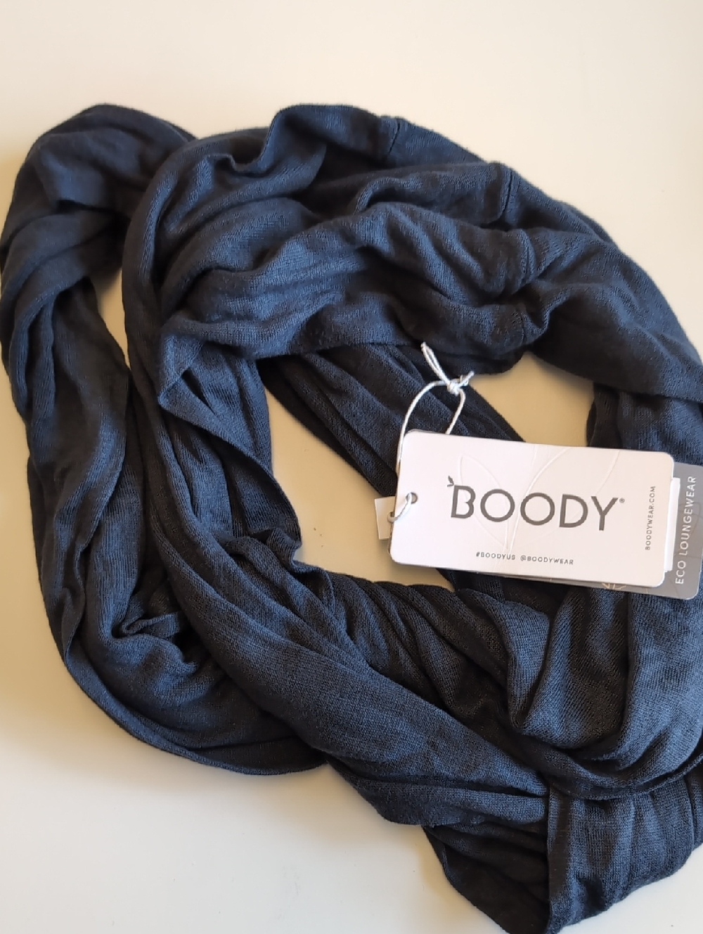 Navy Infinity Scarf - Bamboo